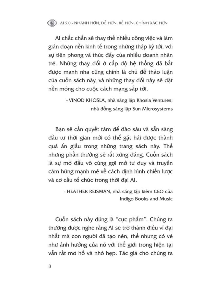 AI 5.0 - NHANH HƠN, DỄ HƠN, RẺ HƠN, CHÍNH XÁC HƠN