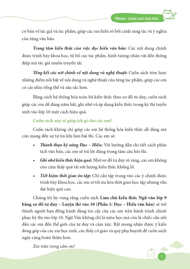 LÀM CHỦ KIẾN THỨC NGỮ VĂN LỚP 9 BẰNG SƠ ĐỒ TƯ DUY - LUYỆN THI VÀO LỚP 10 PHẦN 1: ĐỌC - HIỂU VĂN BẢN (Theo SGK Kết nối tri thức)