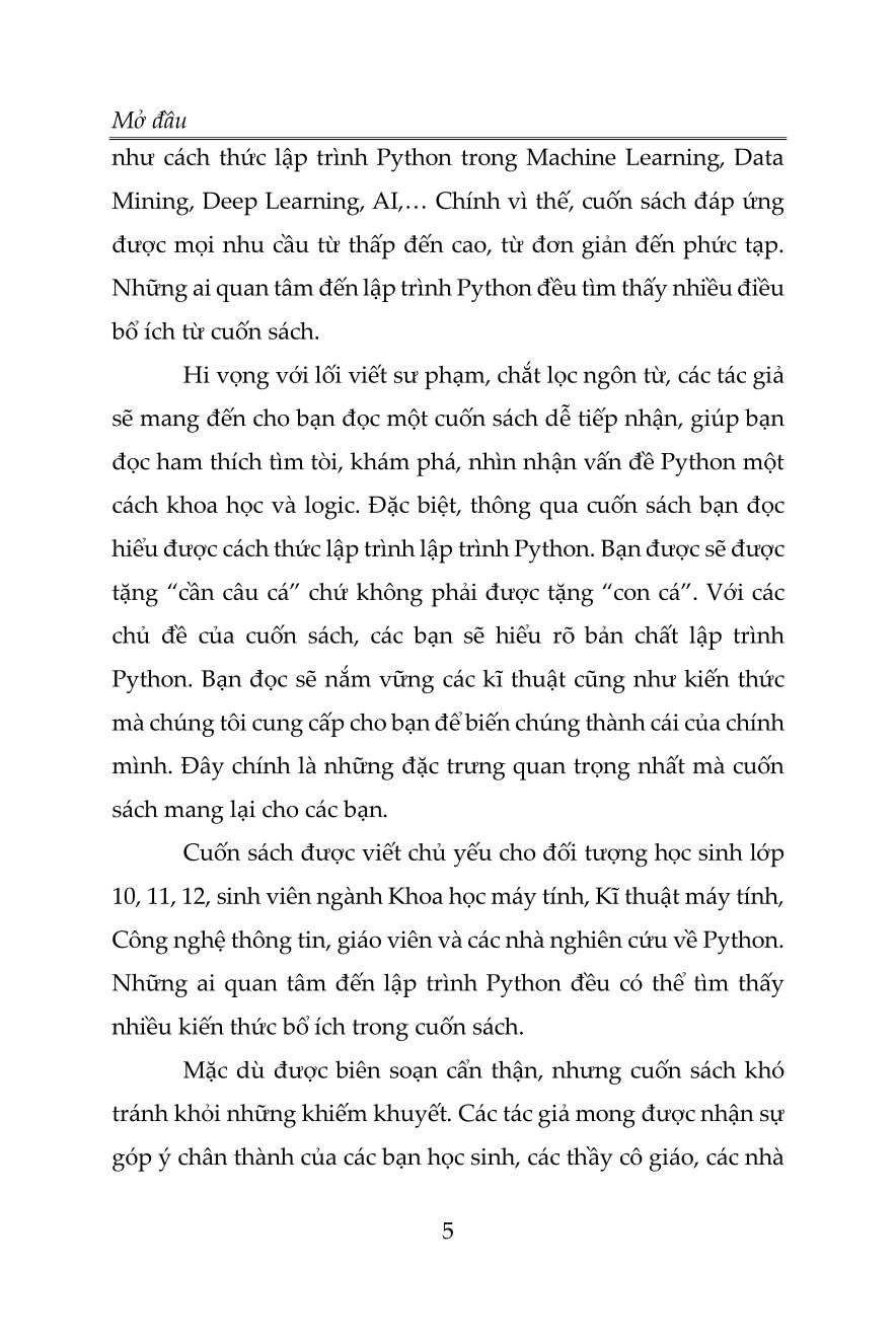 ĐƯỜNG VÀO LẬP TRÌNH PYTHON NÂNG CAO