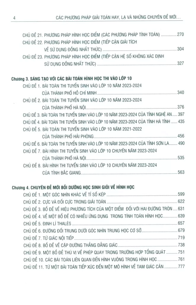 CÁC PHƯƠNG PHÁP GIẢI TOÁN HAY, LẠ VÀ NHỮNG CHUYÊN ĐỀ MỚI VỀ TÌM TÒI, SÁNG TẠO - BỒI DƯỠNG HỌC SINH GIỎI HÌNH HỌC Ở TRƯỜNG THCS, THPT (Các phương pháp giải toán hình học hay, lạ; Các suy luận có li về các bài toán hình học...)