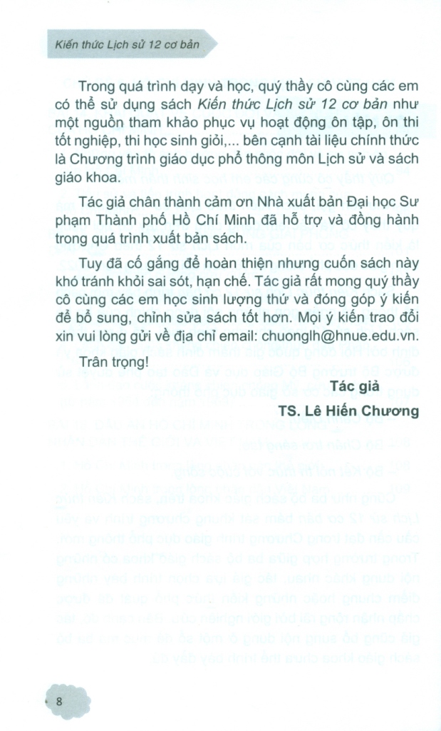 KIẾN THỨC LỊCH SỬ 12 CƠ BẢN (Theo Chương trình GDPT 2018, sửa đổi, bổ sung năm 2022)