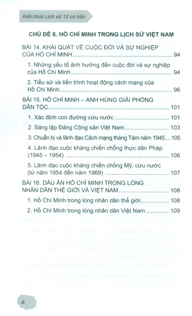 KIẾN THỨC LỊCH SỬ 12 CƠ BẢN (Theo Chương trình GDPT 2018, sửa đổi, bổ sung năm 2022)