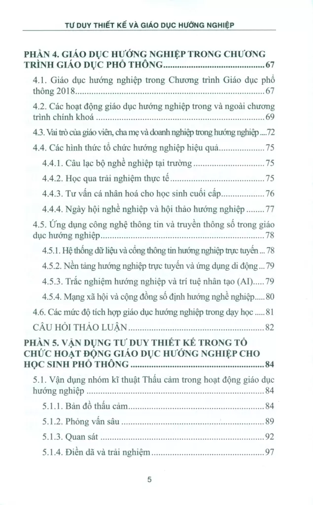 TƯ DUY THIẾT KẾ VÀ GIÁO DỤC HƯỚNG NGHIỆP