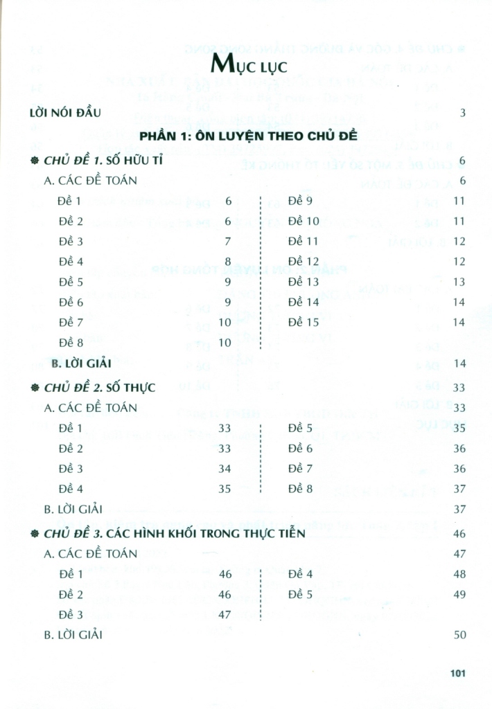 ÔN TẬP - KIỂM TRA NÂNG CAO VÀ PHÁT TRIỂN NĂNG LỰC TOÁN LỚP 7 - TẬP 1 (Theo chương trình GDPT mới)