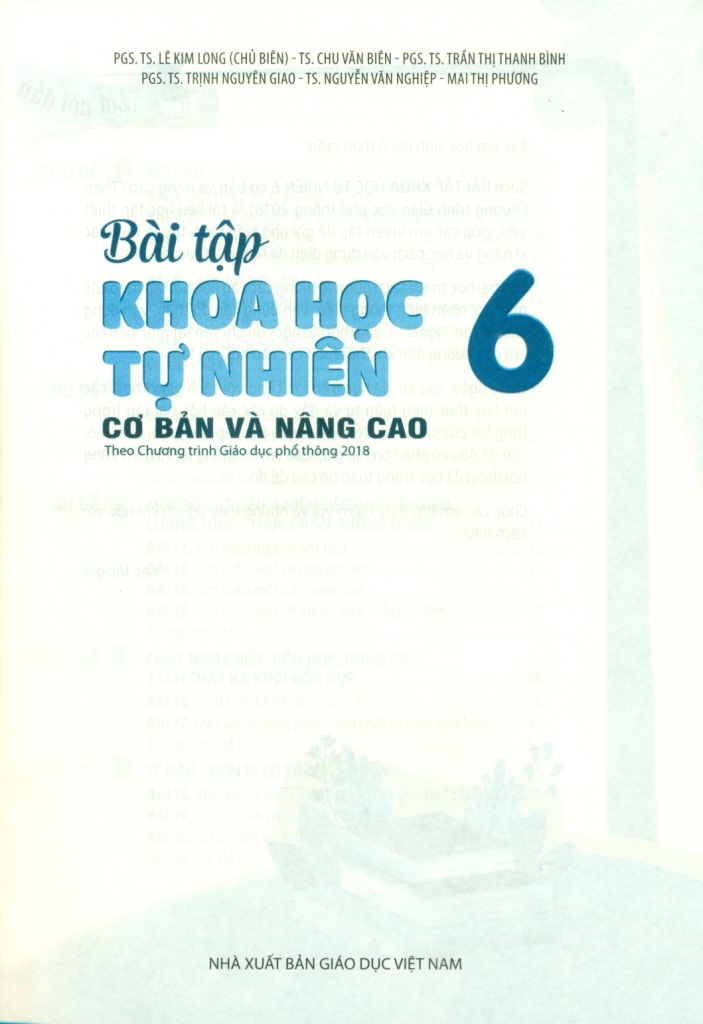 BÀI TẬP KHOA HỌC TỰ NHIÊN CƠ BẢN VÀ NÂNG CAO LỚP 6 (Theo chương trình GDPT 2018)