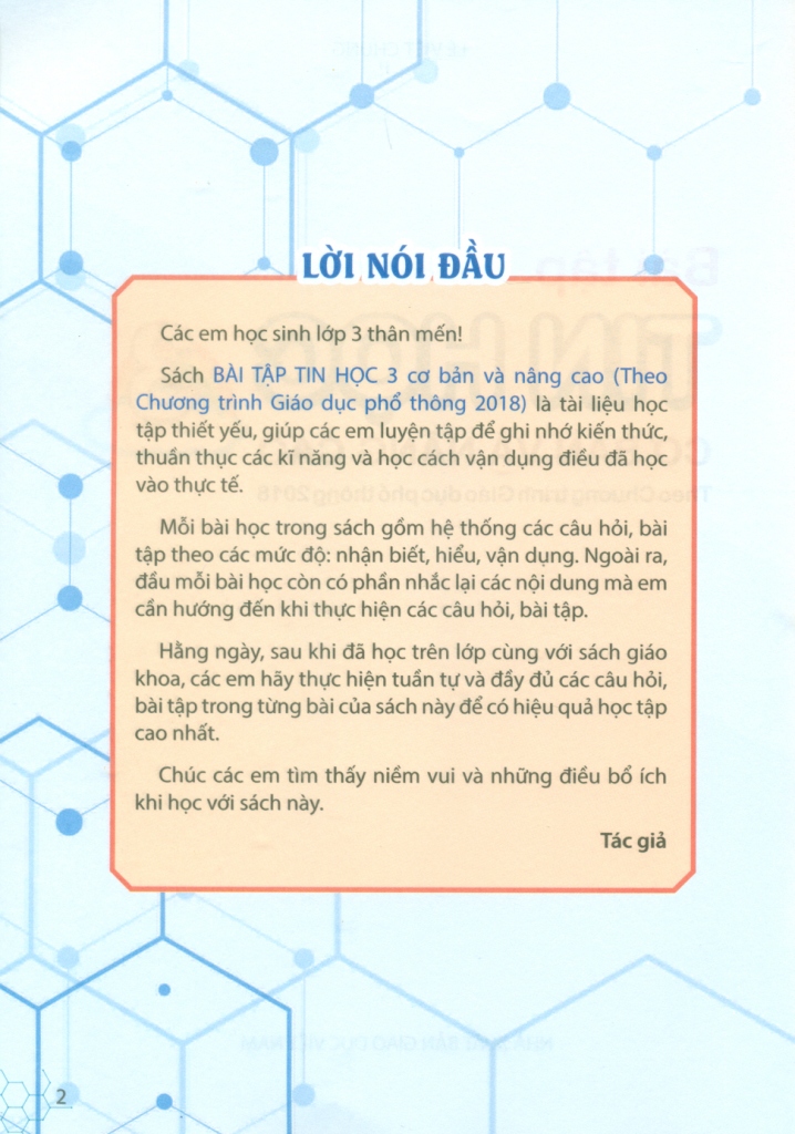 BÀI TẬP TIN HỌC CƠ BẢN VÀ NÂNG CAO LỚP 3 (Theo chương trình GDPT 2018)