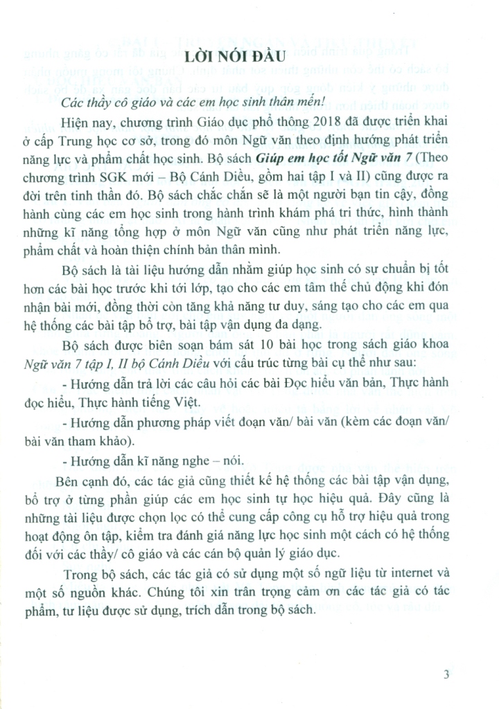 GIÚP EM HỌC TỐT NGHỮ VĂN LỚP 7 - TẬP 1 (Theo chương trình GDPT mới - Bộ Cánh diều)