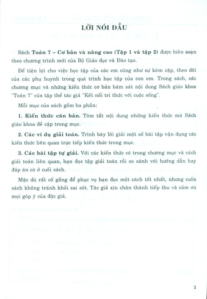 TOÁN CƠ BẢN VÀ NÂNG CAO LỚP 7 - TẬP 1 (Biên soạn theo chương trình GDPT mới - Bám sát SGK Kết nối tri thức với cuộc sống)