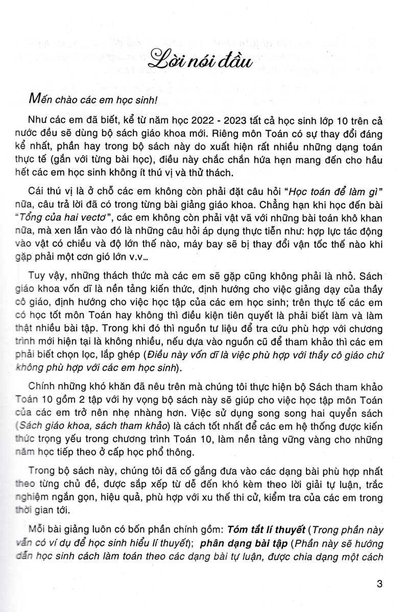 SÁCH THAM KHẢO TOÁN LỚP 10 - QUYỂN 2 (Biên soạn theo chương trình GDPT mới)
