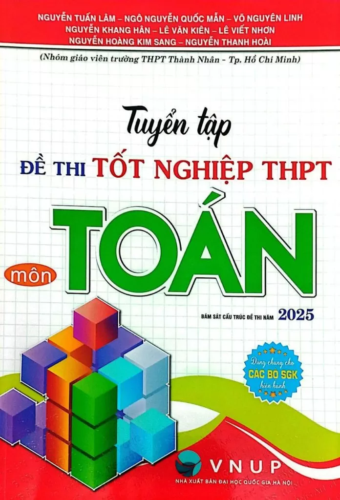 TUYỂN TẬP ĐỀ THI TỐT NGHIỆP THPT MÔN TOÁN (Bám sát cấu trúc đề thi năm 2025) - Dùng chung cho các bộ SGK hiện hành