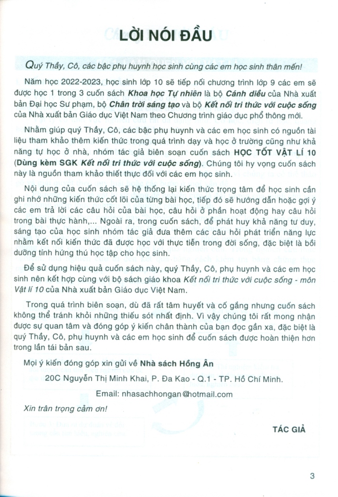 HỌC TỐT VẬT LÍ LỚP 10 (Theo chương trình GDPT mới - Bám sát SGK Kết nối tri thức với cuộc sống)
