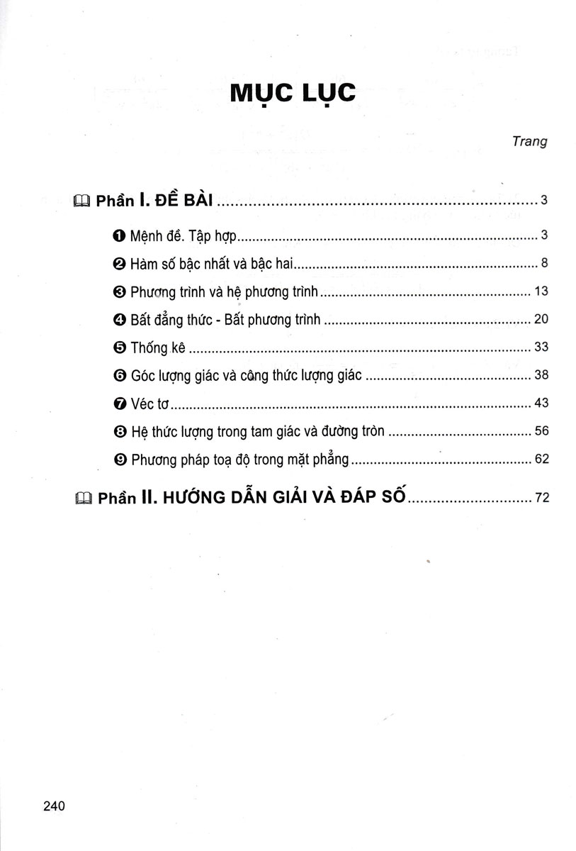 500 BÀI TOÁN CHỌN LỌC LỚP 10 (Biên soạn theo chương trình GDPT mới - Dùng chung cho các bộ SGK hiện hành)