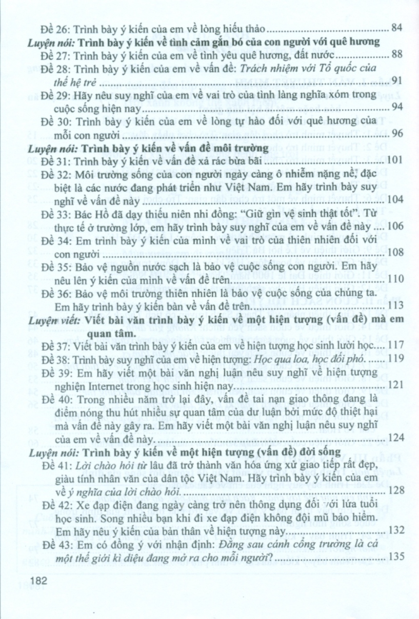 HƯỚNG DẪN NÓI VÀ VIẾT VĂN NGHỊ LUẬN, BIỂU CẢM, THUYẾT MINH LỚP 6 ((Dùng chung cho các bộ SGK hiện hành)