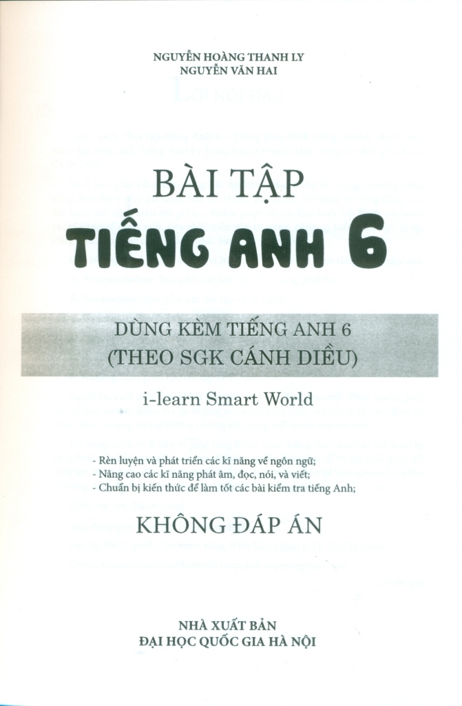 Bai Tập Tiếng Anh Lớp 6 Dung Kem Sgk Tiếng Anh I Learn Smart World Bam