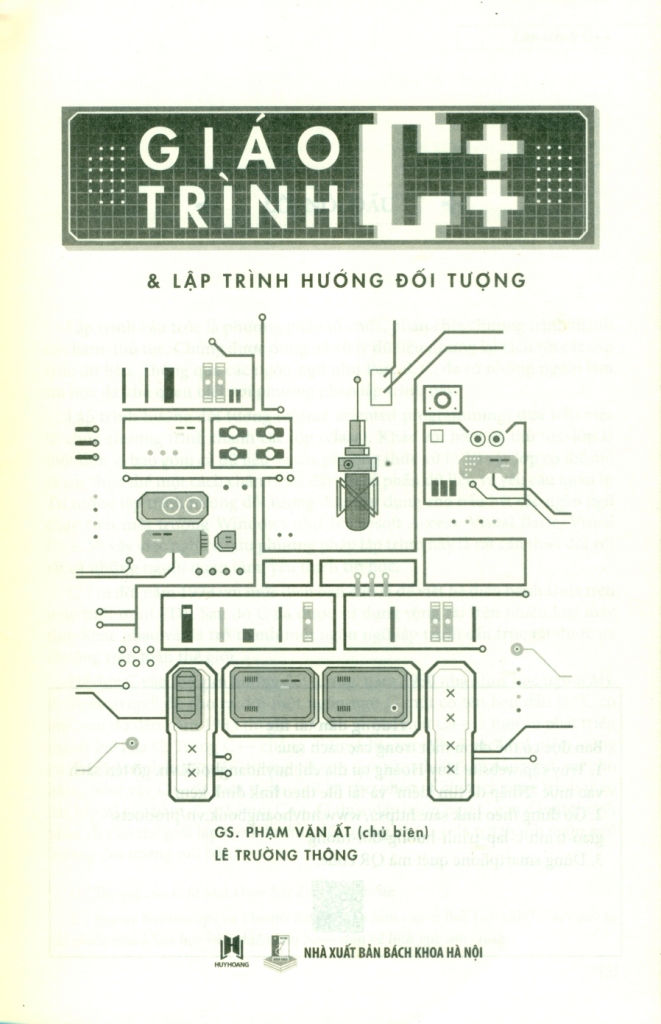 GIÁO TRÌNH C++ VÀ LẬP TRÌNH HƯỚNG ĐỐI TƯỢNG