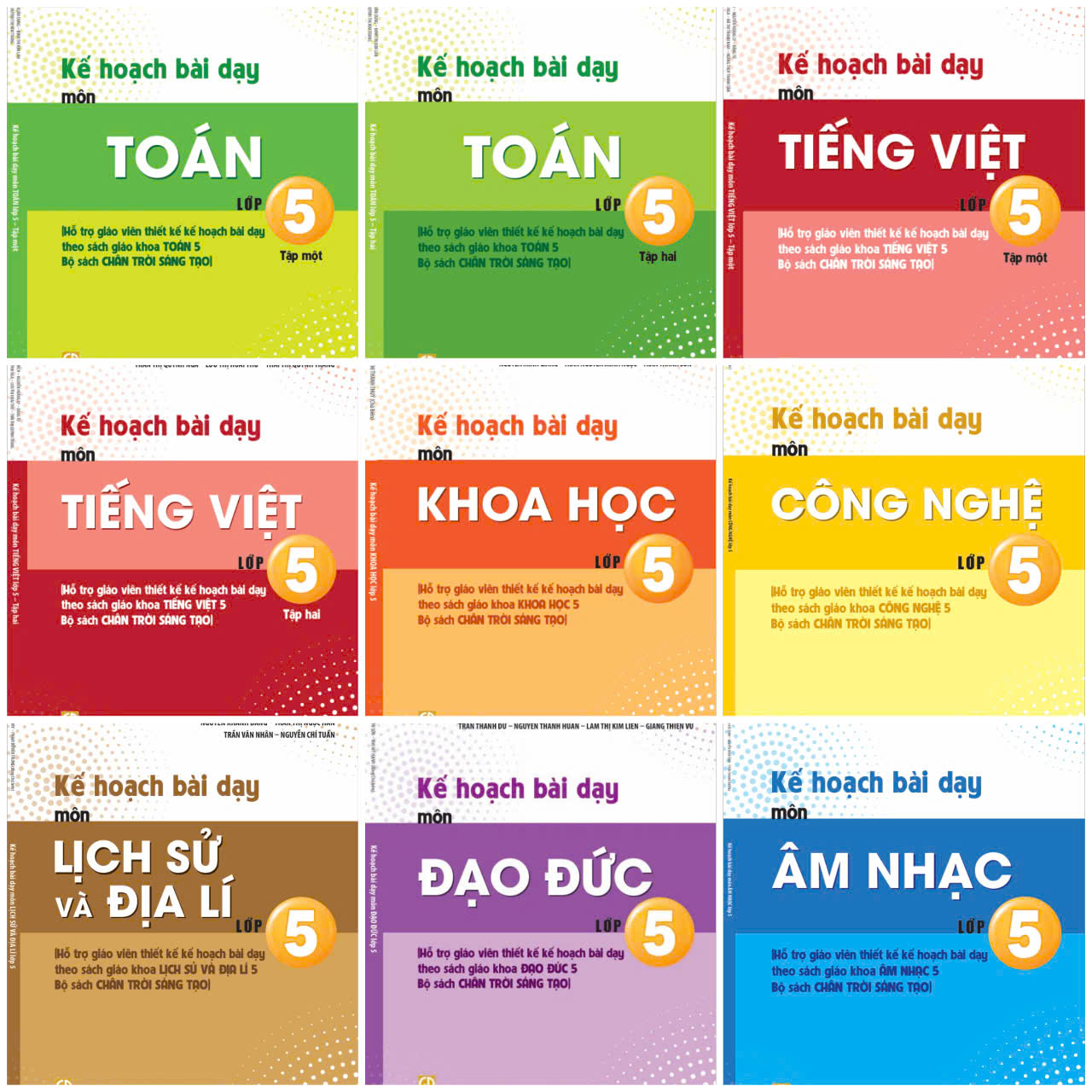 BỘ SÁCH KẾ HOẠCH BÀI DẠY CÁC MÔN HỌC LỚP 5 (Bộ ...