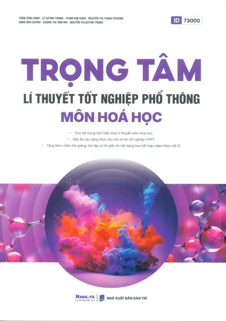 TRỌNG TÂM LÍ THUYẾT TỐT NGHIỆP PHỔ THÔNG MÔN HÓA HỌC (Theo Chương trình SGK mới)