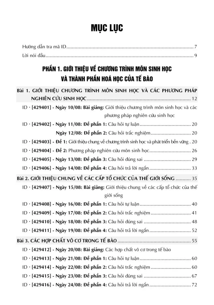 TỰ HỌC SINH HỌC LỚP 10 - TẬP 1 (Tài liệu dùng để bồi dưỡng học sinh giỏi - Sử dụng cho các bộ SGK hiện hành)