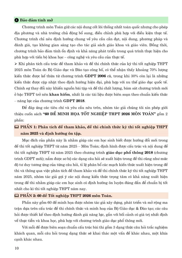 60 ĐỀ MINH HỌA TỐT NGHIỆP THPT 2026 MÔN TOÁN