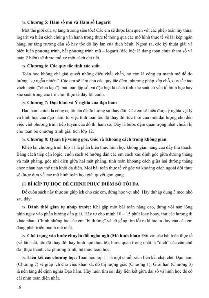 NÂNG CAO TOÁN LỚP 11 (Nội dung bám sát theo chương trình GDPT mới)