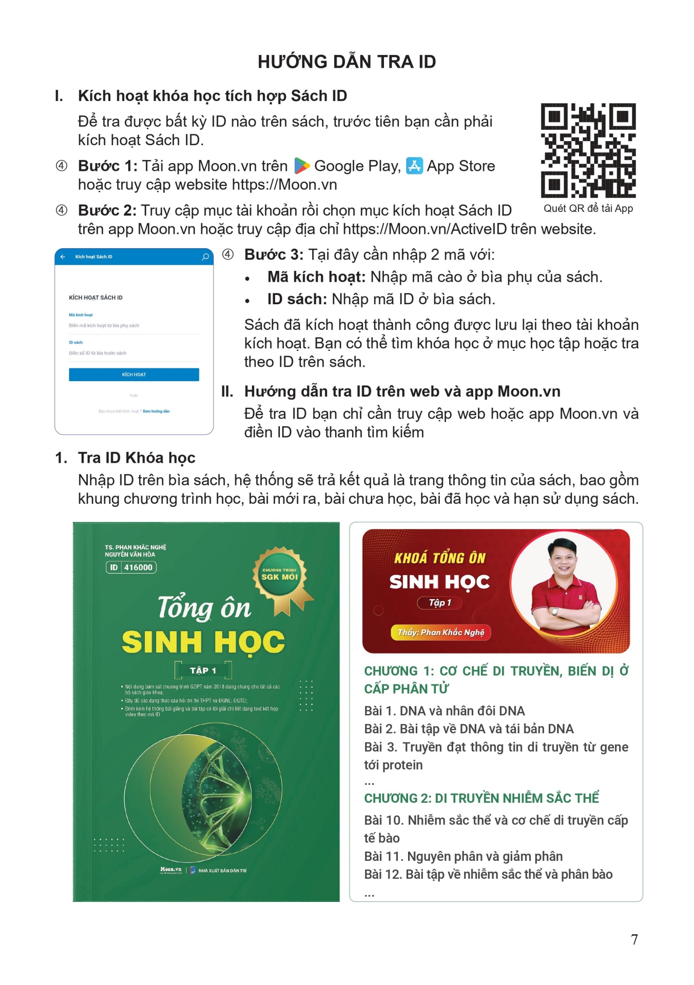 TỔNG ÔN SINH HỌC - TẬP 1 (Theo Chương trình SGK mới)