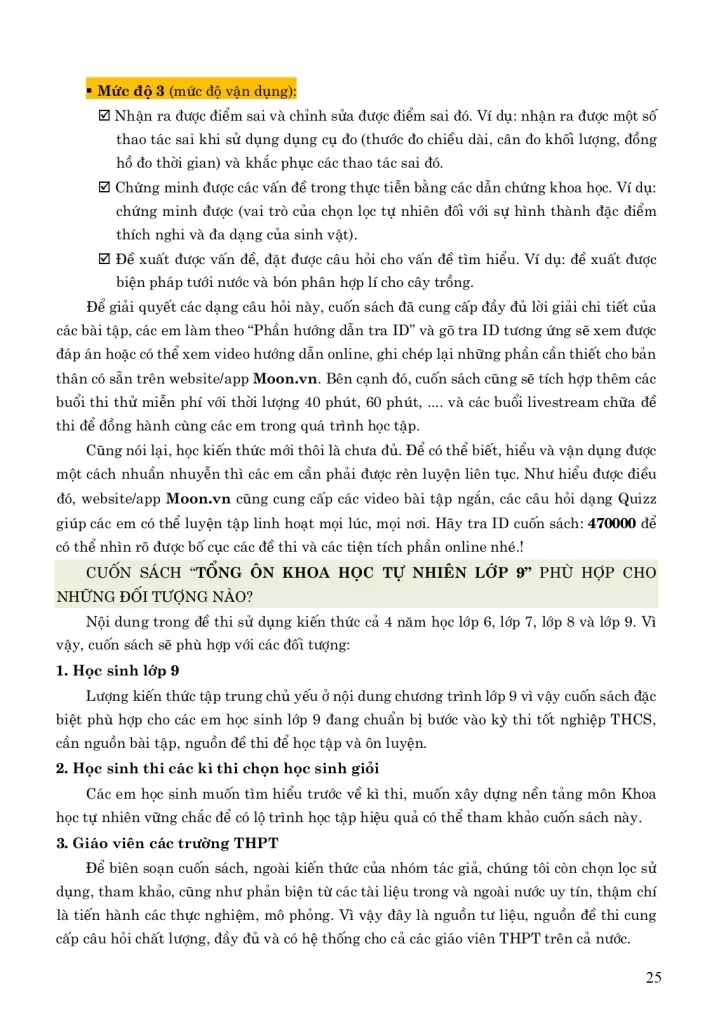 TỔNG ÔN KHOA HỌC TỰ NHIÊN LỚP 9 - TẬP 1 (Sách được biên soạn theo từng chủ đề mở rộng, chuyên sâu, bám sát chương trình học...)