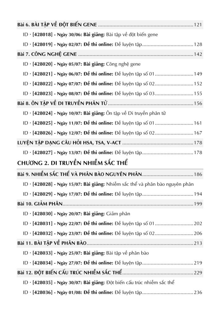 TỔNG ÔN SINH HỌC - TẬP 1 (Theo Chương trình SGK mới)