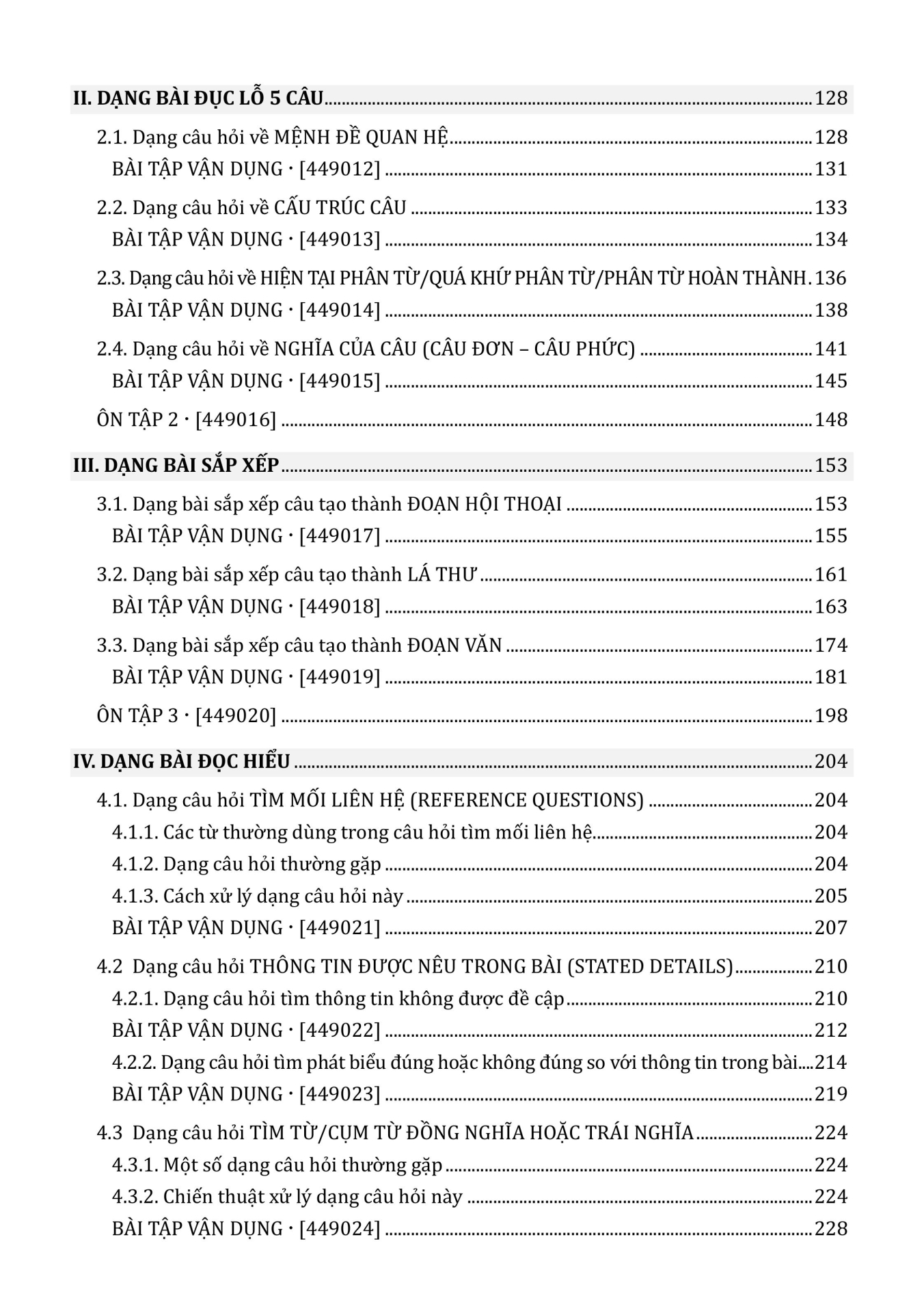 TRỌNG TÂM KIẾN THỨC ÔN THI THPT MÔN TIẾNG ANH