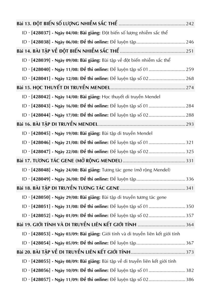 TỔNG ÔN SINH HỌC - TẬP 1 (Theo Chương trình SGK mới)