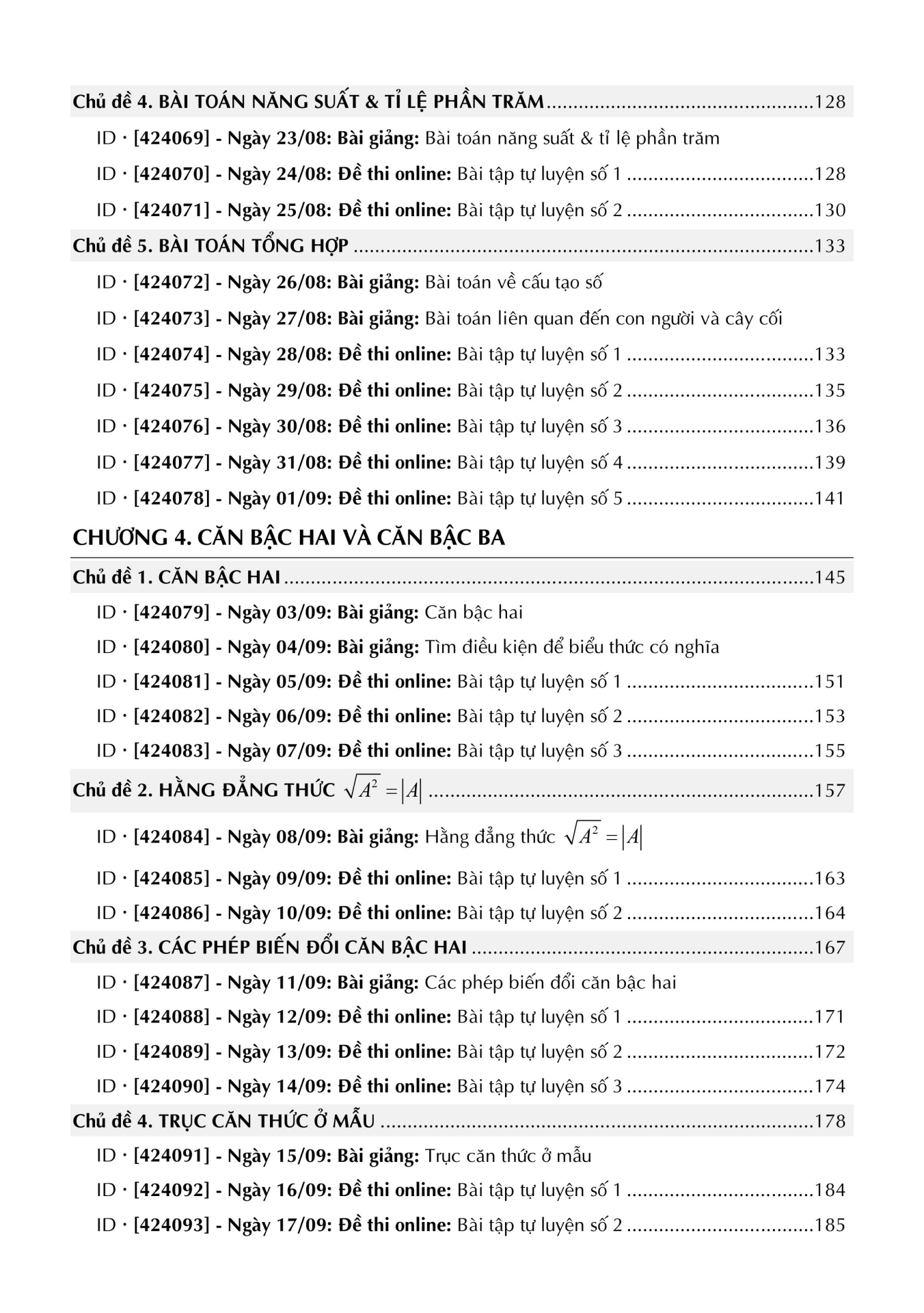 TỔNG ÔN TOÁN LỚP 9 - Tập 1 (Theo Chương trình SGK mới)