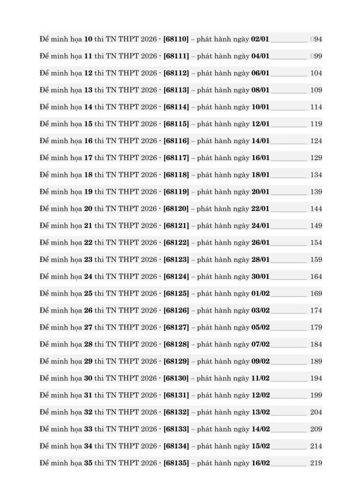 60 ĐỀ MINH HỌA TỐT NGHIỆP THPT 2026 MÔN TOÁN