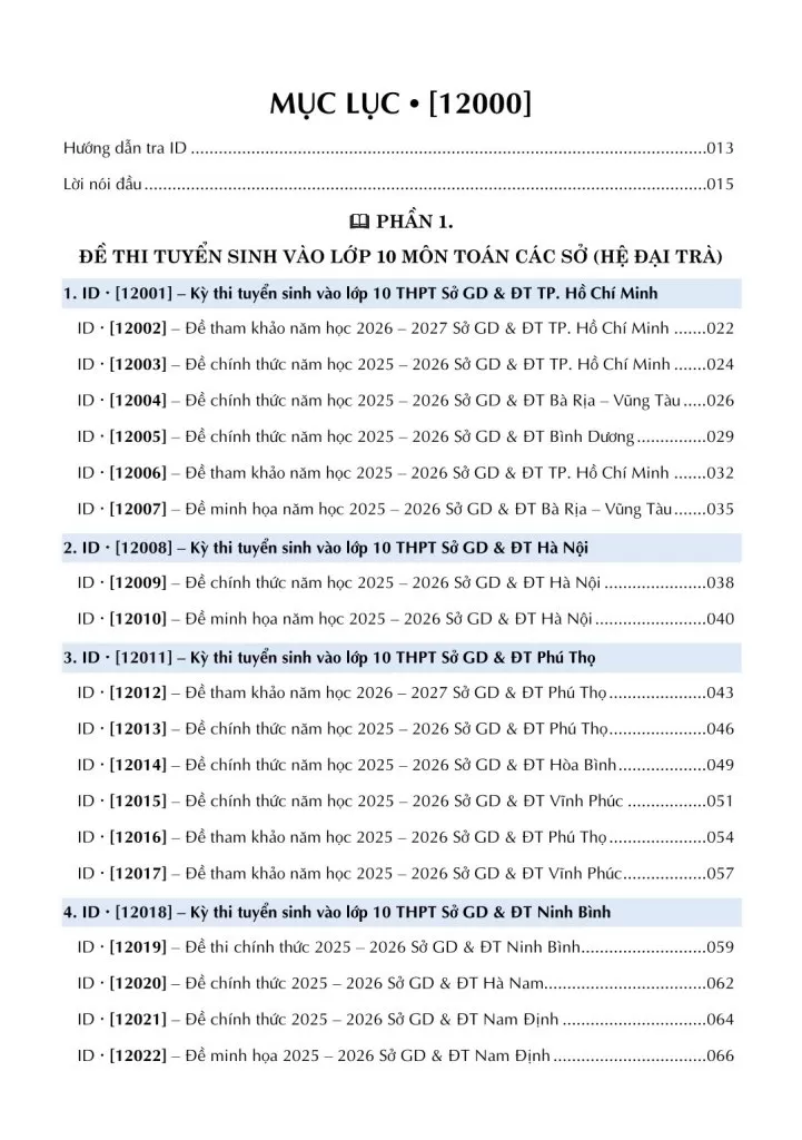 TUYỂN CHỌN 150+ ĐỀ THI VÀO 10 MÔN TOÁN CÁC SỞ GIÁO DỤC VÀ ĐÀO TẠO TRÊN TOÀN QUỐC VÀ THI CHUYÊN