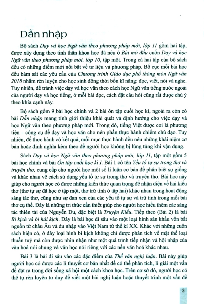 DẠY VÀ HỌC NGỮ VĂN THEO PHƯƠNG PHÁP MỚI LỚP 11 - TẬP 2 (Theo chương trình GDPT môn Ngữ văn 2018)