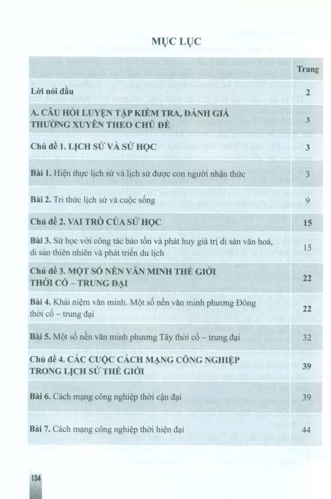 LUYỆN TẬP KIỂM TRA, ĐÁNH GIÁ THƯỜNG XUYÊN VÀ ĐỊNH KÌ LỊCH SỬ LỚP 10 (Theo Chương trình GDPT 2018)