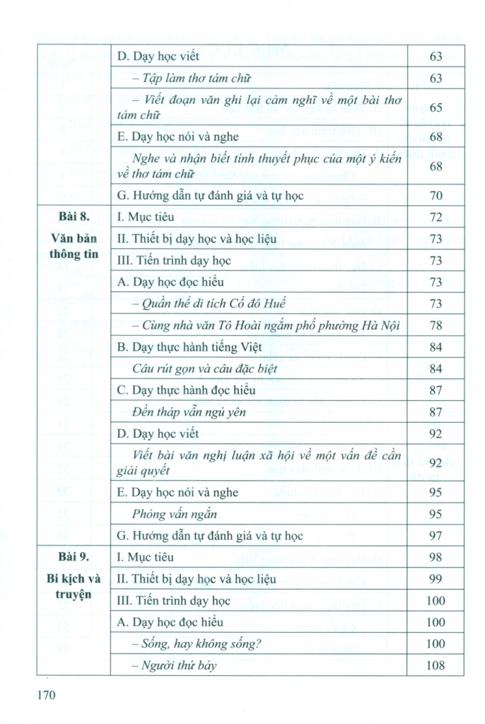 KẾ HOẠCH BÀI DẠY NGỮ VĂN LỚP 9 - TẬP 2 (Bộ sách Cánh diều)