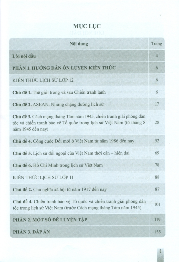 HƯỚNG DẪN ÔN THI TỐT NGHIỆP THPT MÔN LỊCH SỬ (Theo Chương trình giáo dục phổ thông 2018)