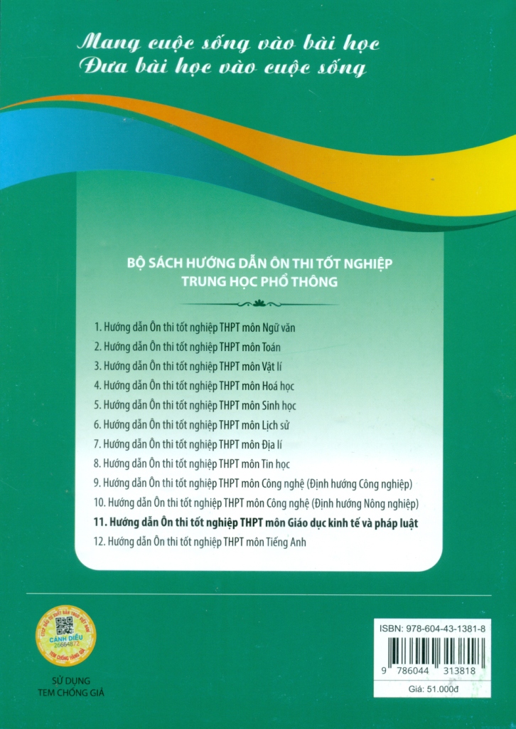 HƯỚNG DẪN ÔN THI TỐT NGHIỆP THPT MÔN GIÁO DỤC KINH TẾ VÀ PHÁP LUẬT (Theo Chương trình giáo dục phổ thông 2018)