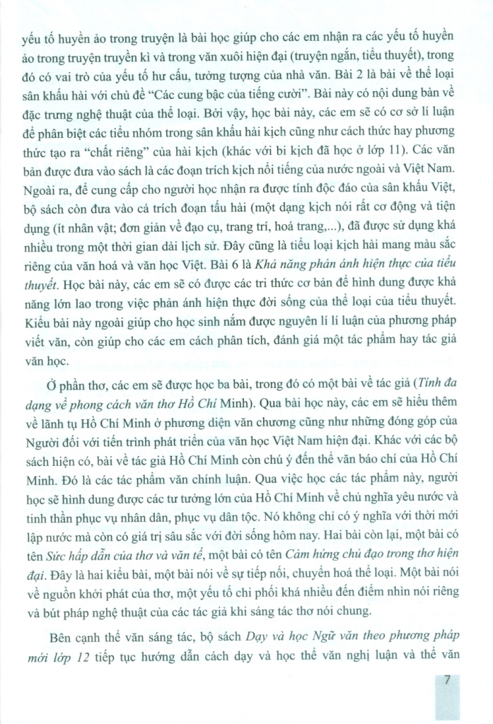 DẠY VÀ HỌC NGỮ VĂN THEO PHƯƠNG PHÁP MỚI LỚP 12 - TẬP 2 (Theo chương trình GDPT môn Ngữ văn 2018)