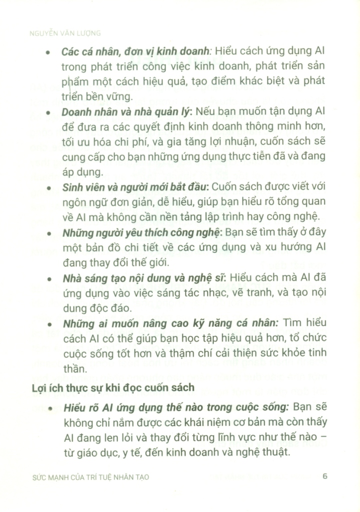 AI - SỨC MẠNH CỦA TRÍ TUỆ NHÂN TẠO (Khám phá Công nghệ tương lai cho người mới bắt đầu)