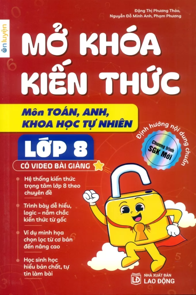MỞ KHÓA KIẾN THỨC MÔN TOÁN - ANH - KHOA HỌC TỰ NHIÊN LỚP 8 (Định hướng nội dung chuẩn theo chương trình SGK mới)