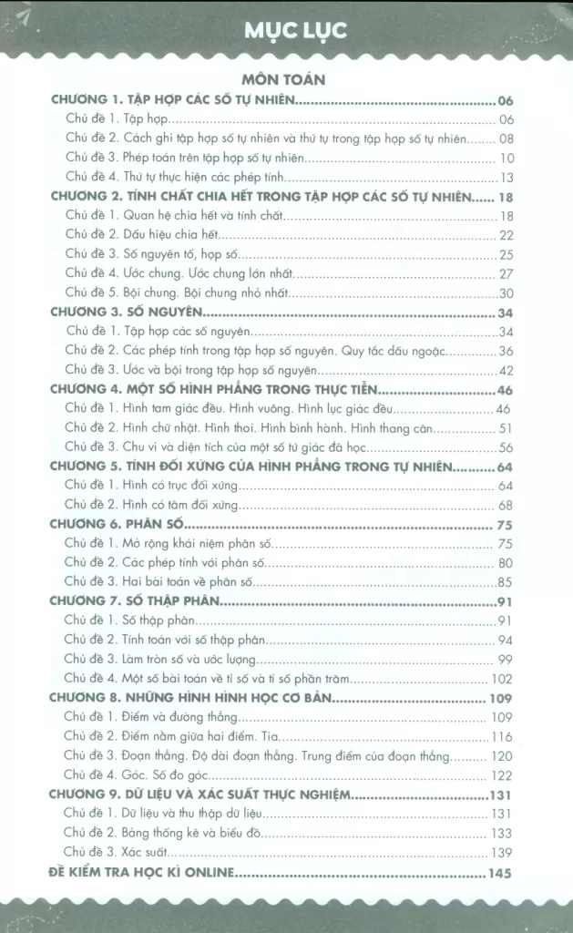 GIẢI MÃ BÀI TẬP MÔN TOÁN - ANH LỚP 6 (Định hướng nội dung chuẩn theo chương trình SGK mới)