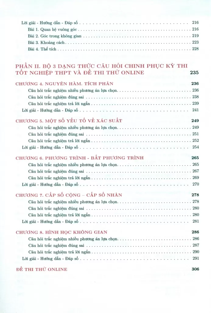 TỔNG ÔN TOÀN DIỆN TOÁN HỌC - TẬP 2 (Bám sát đề thi tốt nghiệp THPT chương trình mới; Cập nhật bộ câu hỏi 3 dạng thức trắc nghiệm)