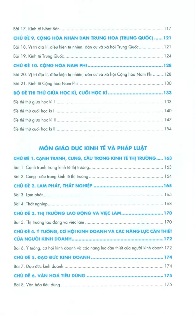 TRỌNG ĐIỂM KIẾN THỨC LỚP 11 MÔN LỊCH SỬ - ĐỊA LÍ - GIÁO DỤC KINH TẾ VÀ PHÁP LUẬT (Định hướng nội dung chuẩn theo chương trình SGK mới)