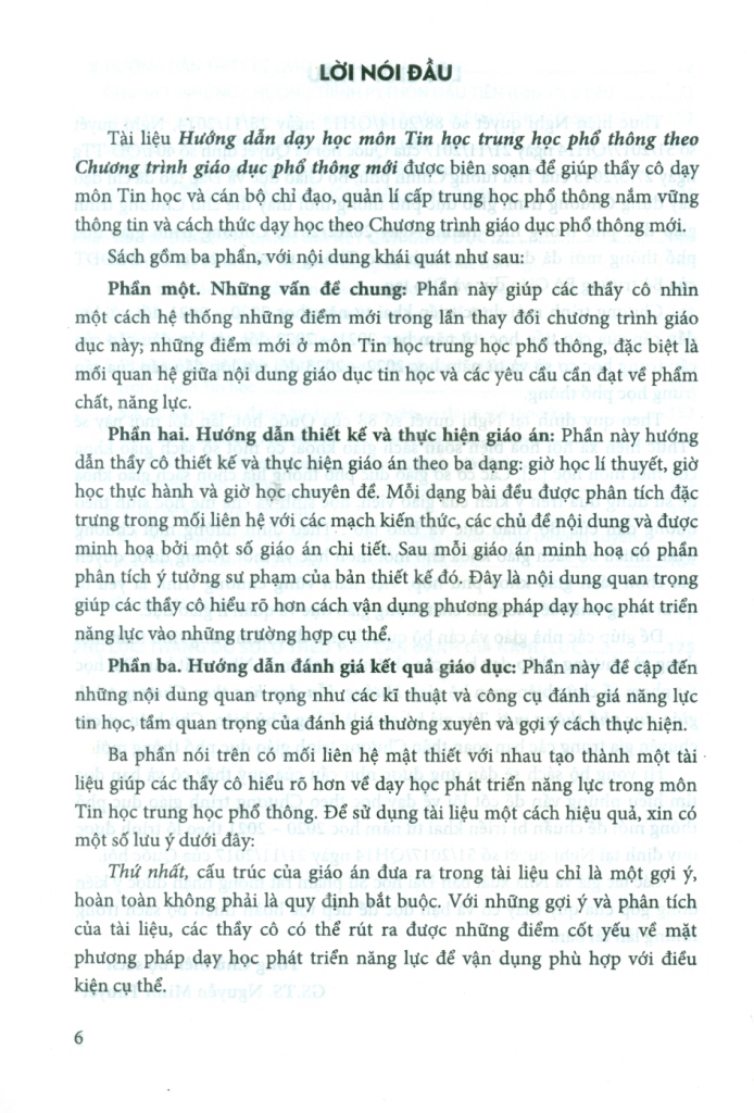 Hướng dẫn dạy học môn Tin học THPT theo Chương trình giáo dục phổ thông mới