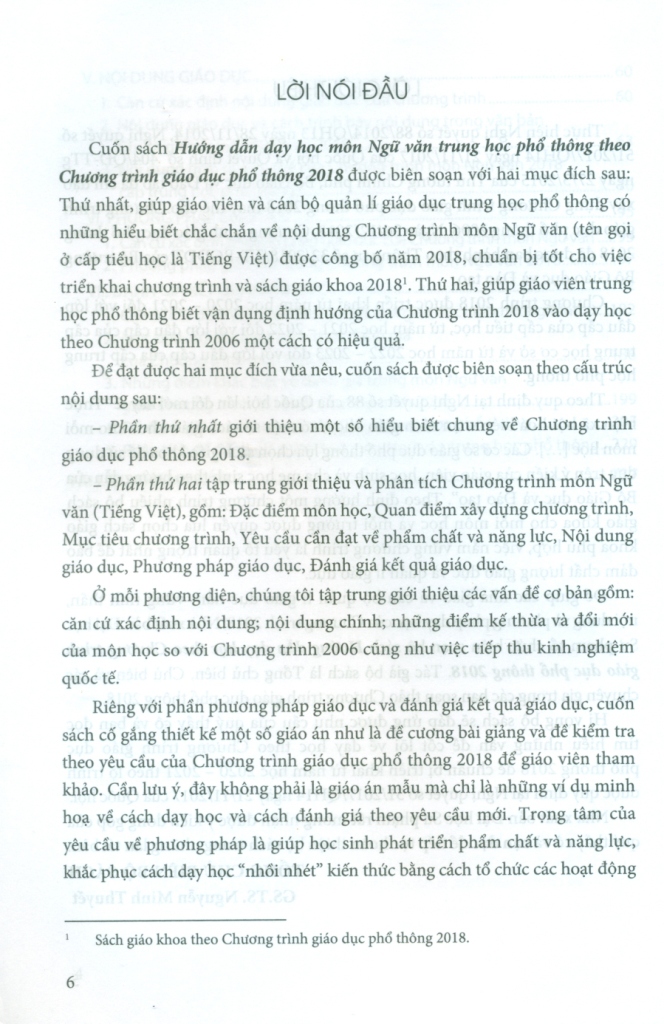 Hướng dẫn dạy học môn Ngữ văn THPT theo Chương trình giáo dục phổ thông mới