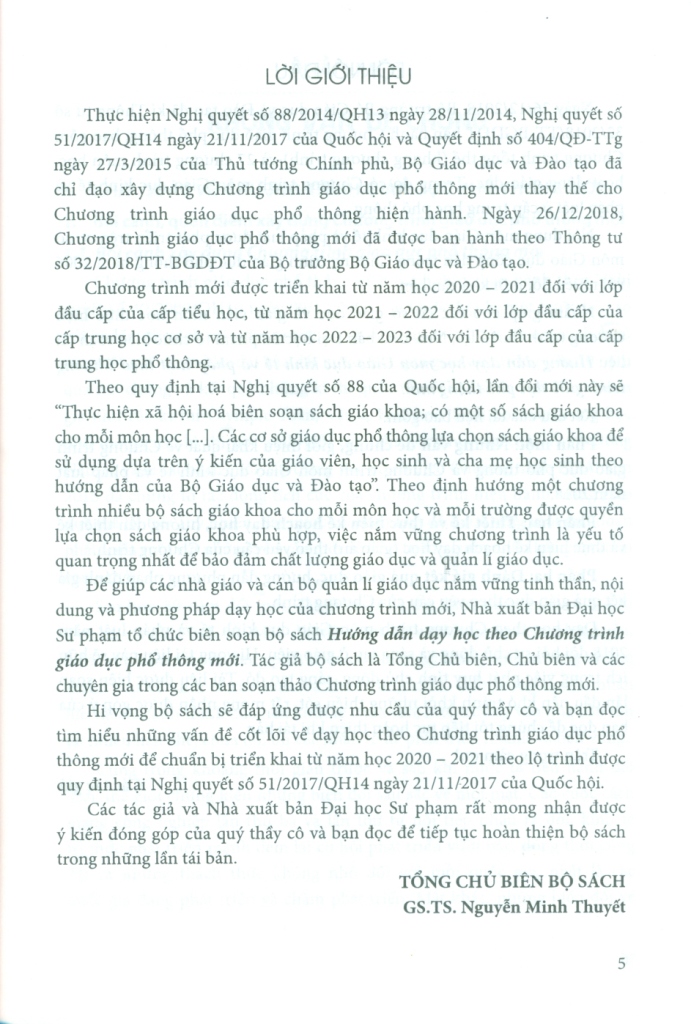 Hướng dẫn dạy học môn Giáo dục kinh tế và Pháp luật theo Chương trình giáo dục phổ thông mới