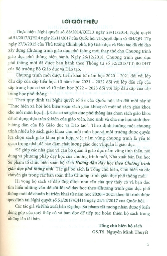Hướng dẫn dạy học môn Vật lí THPT theo Chương trình giáo dục phổ thông mới