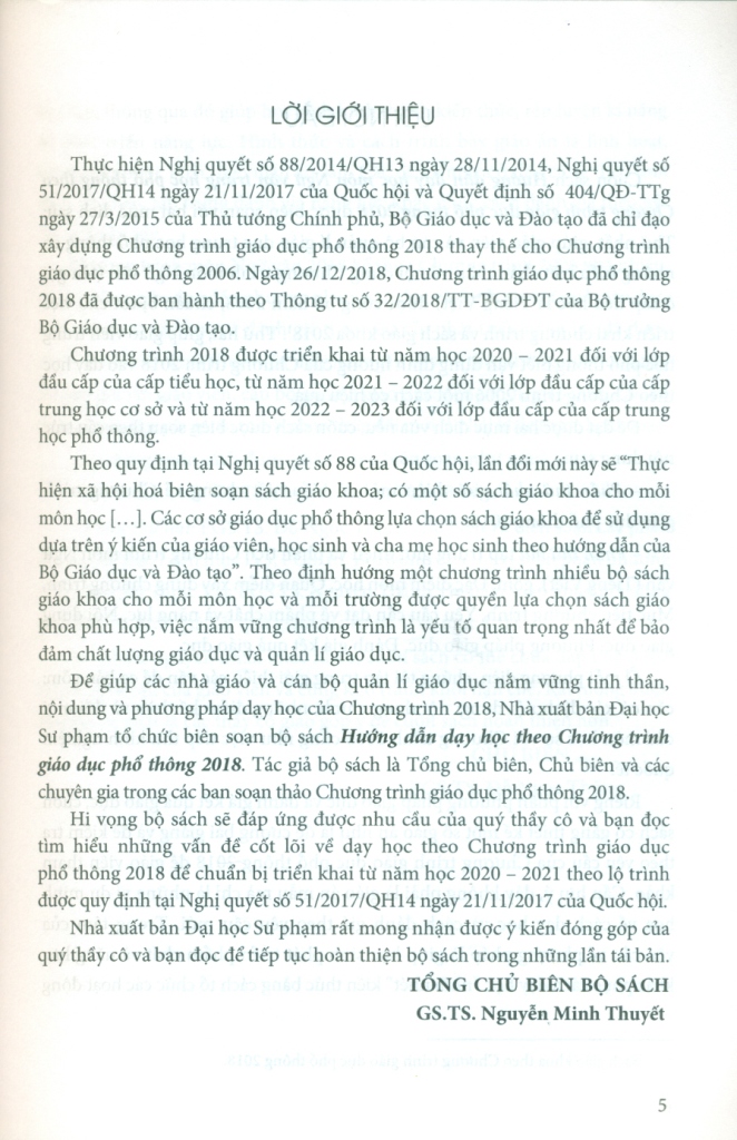 Hướng dẫn dạy học môn Ngữ văn THPT theo Chương trình giáo dục phổ thông mới