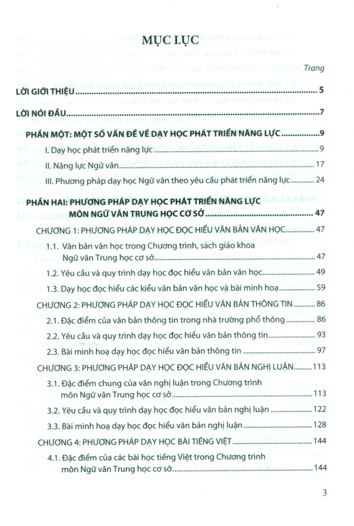Dạy học phát triển năng lực môn Ngữ văn THCS