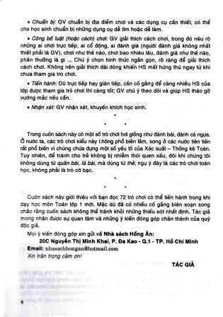 72 Trò chơi Toán lớp 1 (Theo chương trình Tiểu học mới)